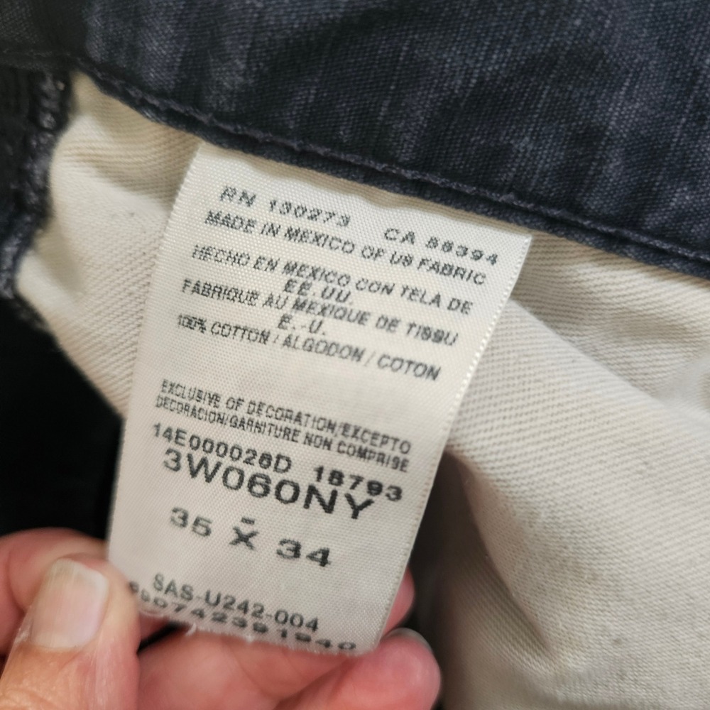 Wrangler RIGGS Workwear Mens Cargo Pants  Blue Cotton Ripstop double knee 35x34 - Picture 4 of 13